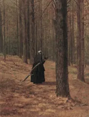 Old Woman Gathering Faggots (1865) - Winslow Homer