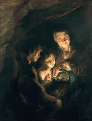 Old Woman with a Basket of Coal - Peter Paul Rubens