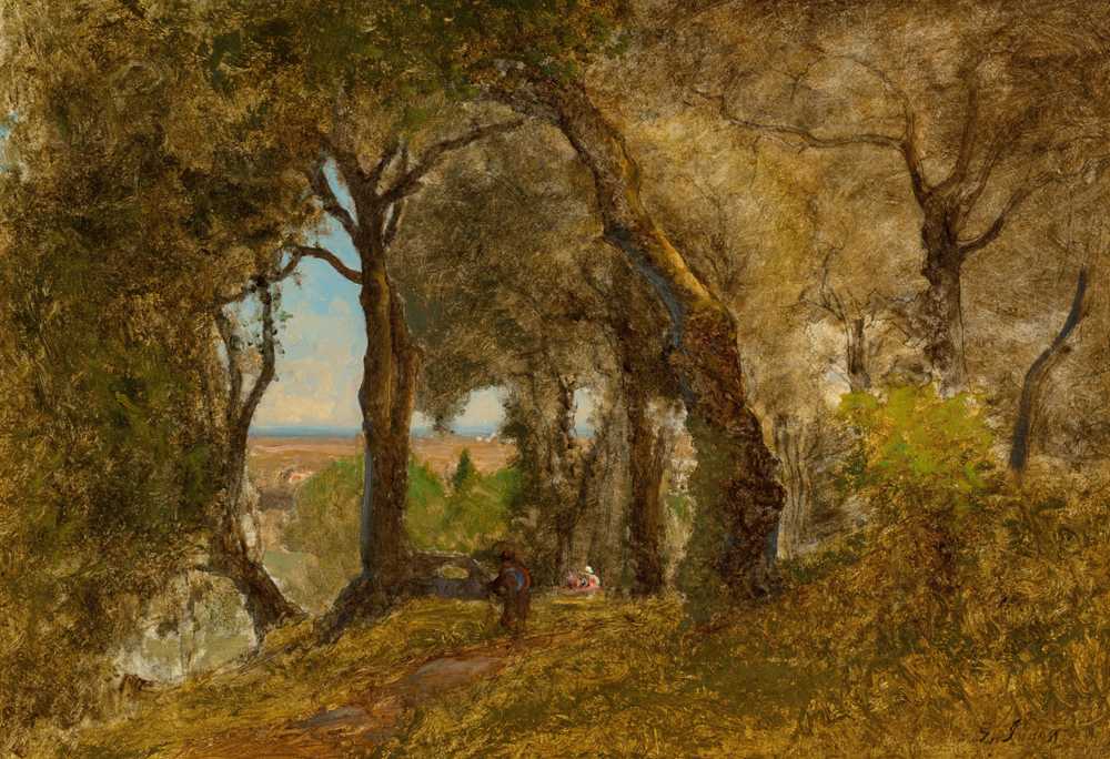 Olives, Albano, Italy - George Inness