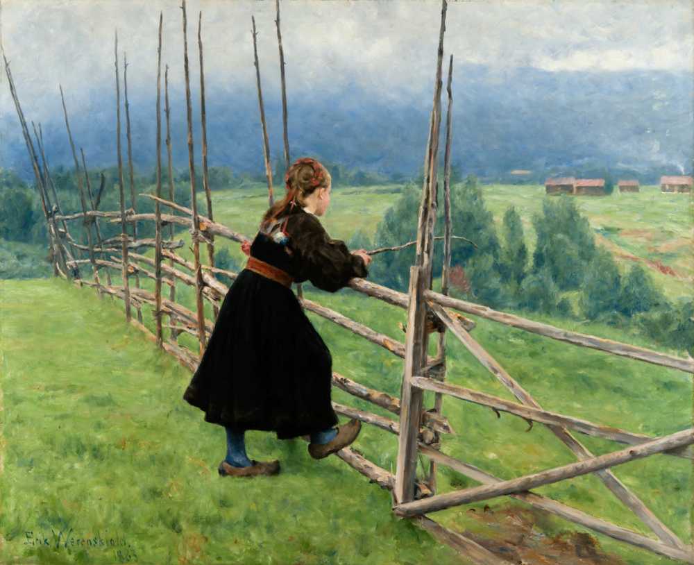 On the Plain (1883) - Erik Werenskiold