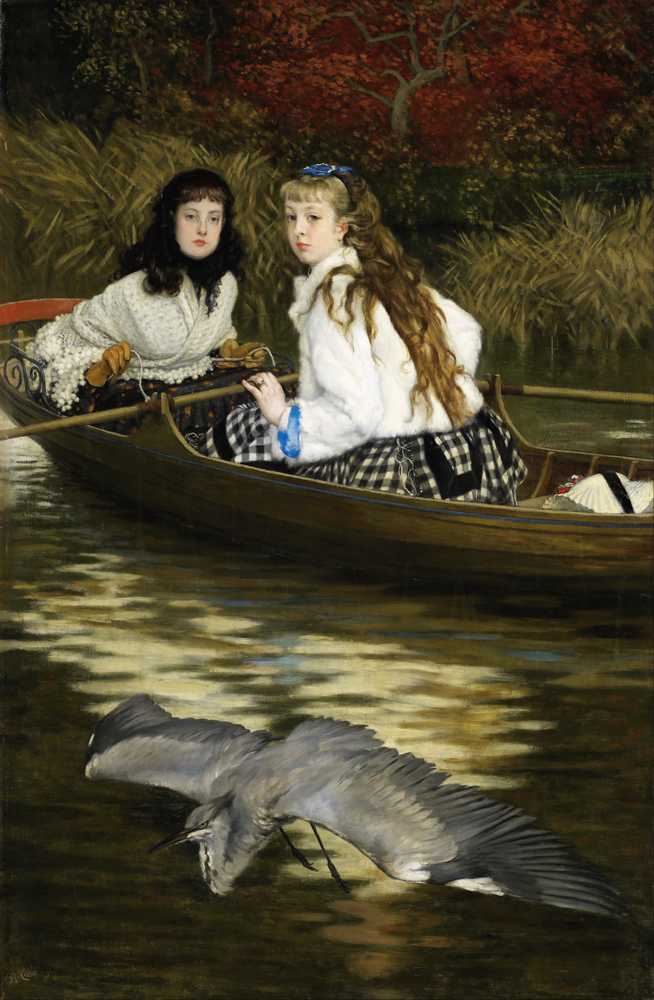 On the Thames, A Heron (1866-1877) - James Tissot