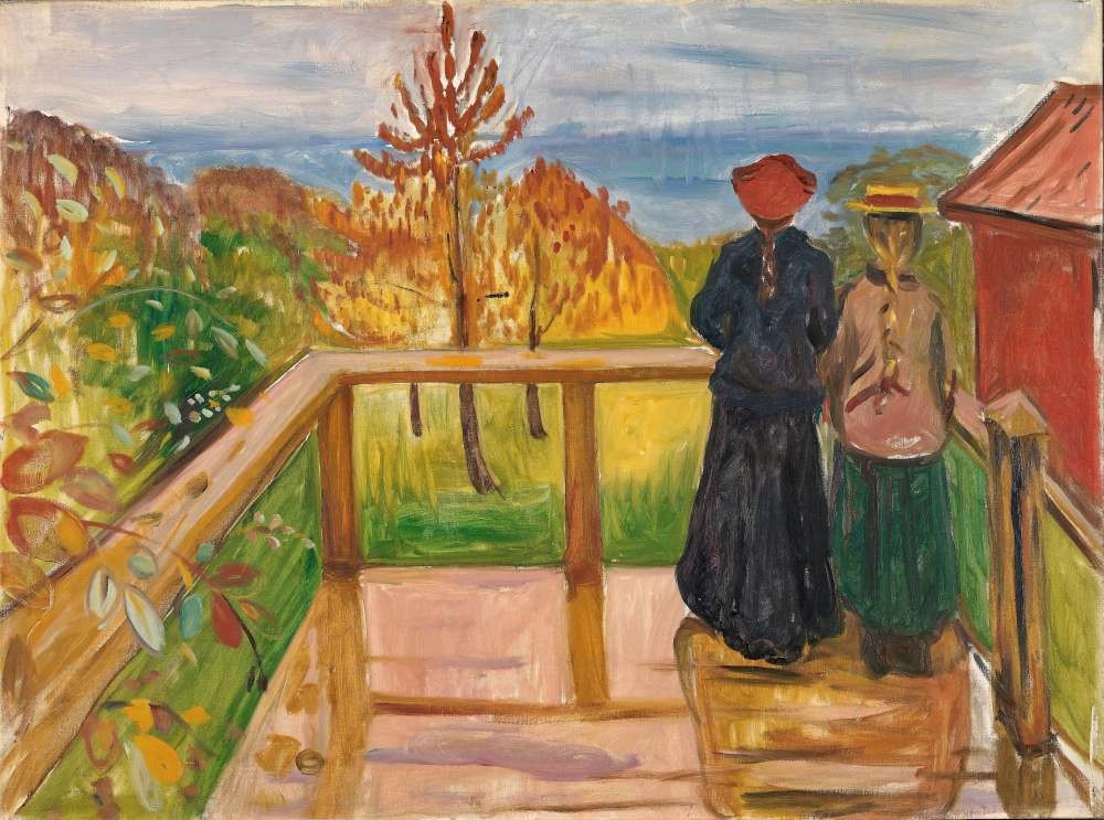 On the Veranda - Edward Munch