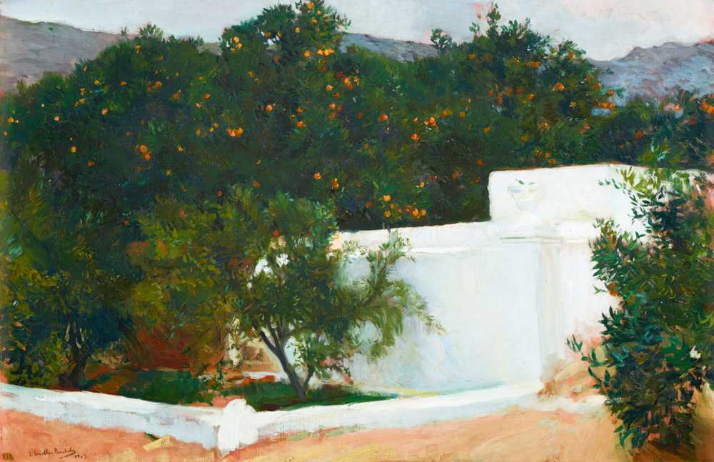 Orange Trees On The Road To The Sea, Valencia (1903) - Sorolla