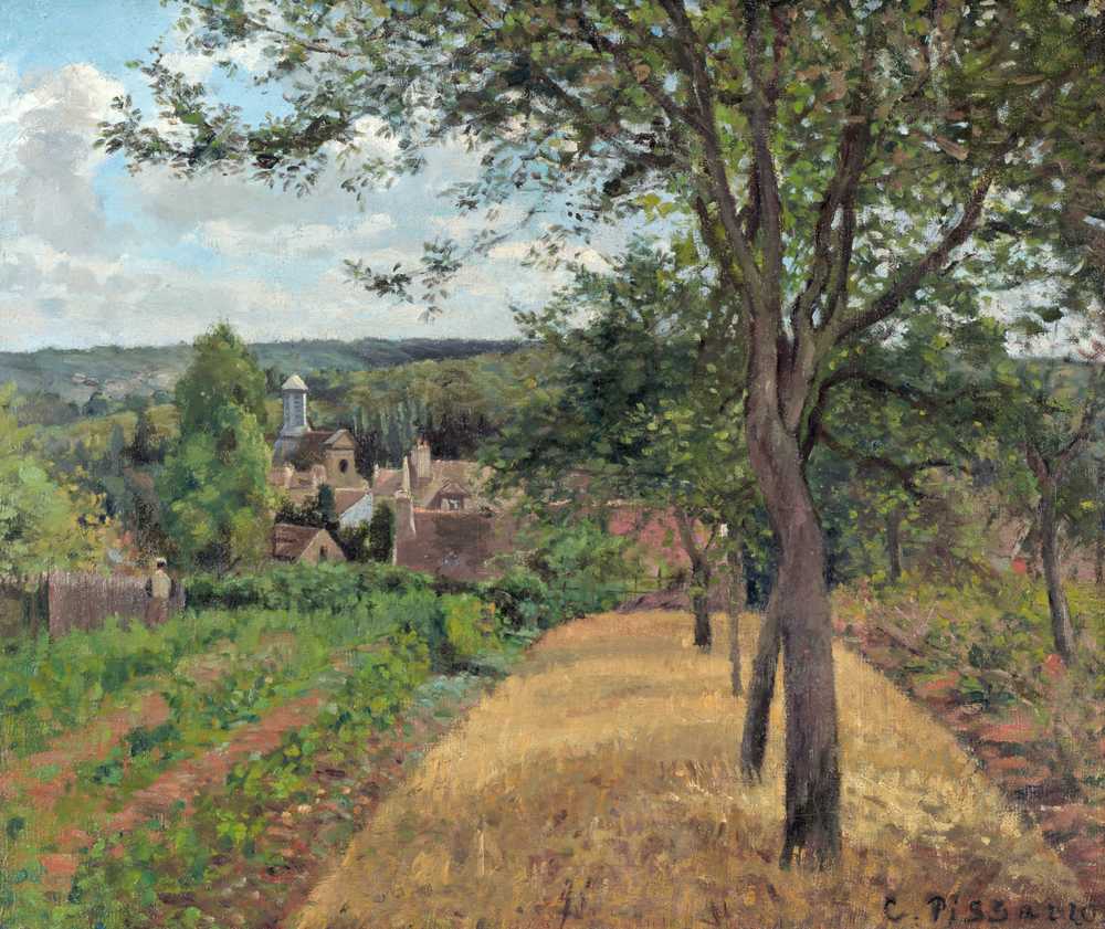 Orchards at Louveciennes (1872) - Camille Pissarro