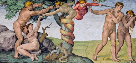 Original sin and expulsion - Michelangelo
