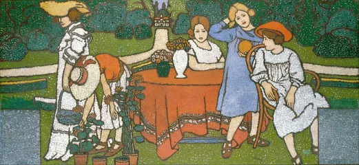 Panel-Picture for the Schiffer Villa (1911) - Joseph Rippl-Ronai