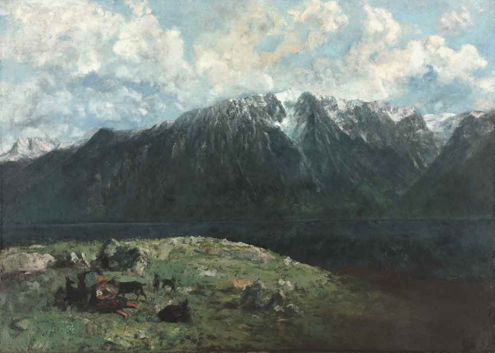 Panoramic View of the Alps, Les Dents du Midi - Gustave Courbet