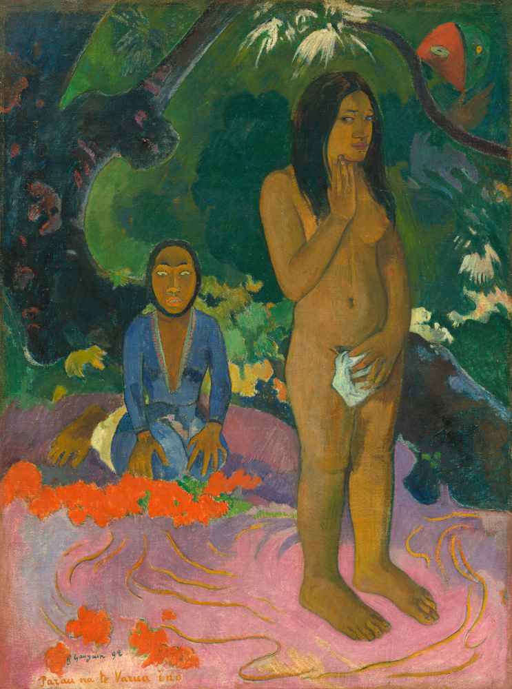 Parau na te Varua ino (Words of the Devil), 1892 - Paul Gauguin