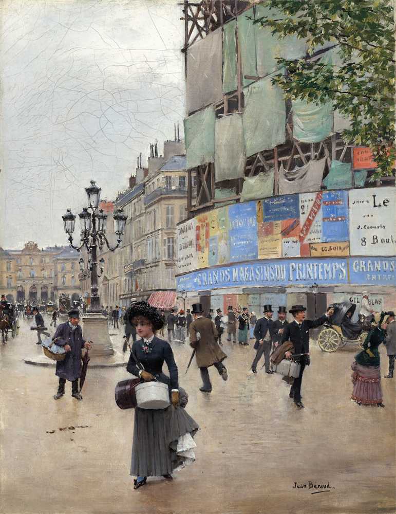 Paris, rue du Havre (c. 1882) - Jean Beraud