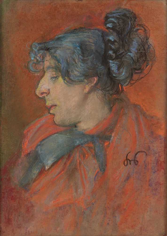 Parisian - a portrait study (1891-1892) - Stanisław Wyspiański