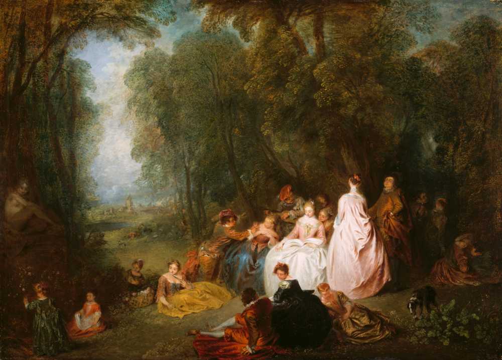 Pastoral Gathering - Jean-Antoine Watteau