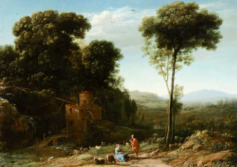 Pastoral Landscape with a Mill (1634) - Claude Lorrain
