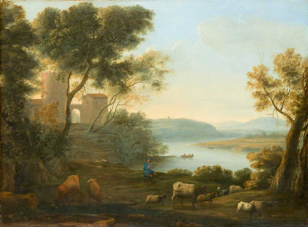 Pastoral Landscape; The Roman Campagna (1639) - Claude Lorrain