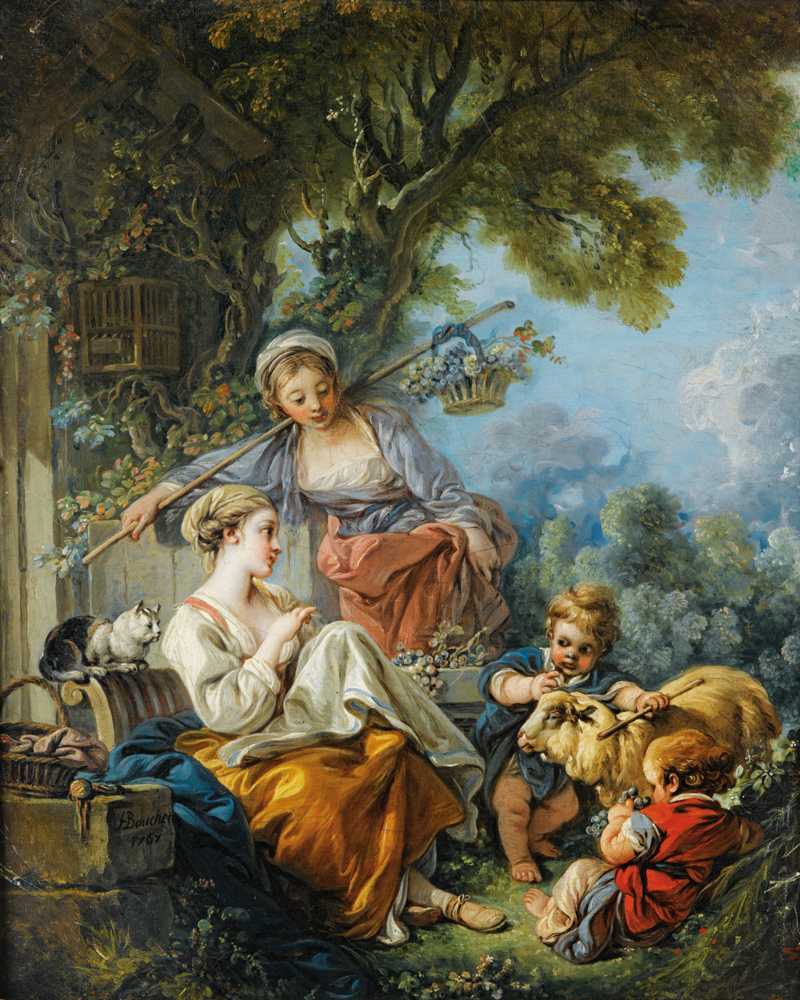 Pastoral Scene (1767) - Francois Boucher