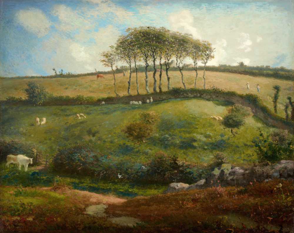 Pasture near Cherbourg (Normandy) (1871-1872) - Jean Francois Millet