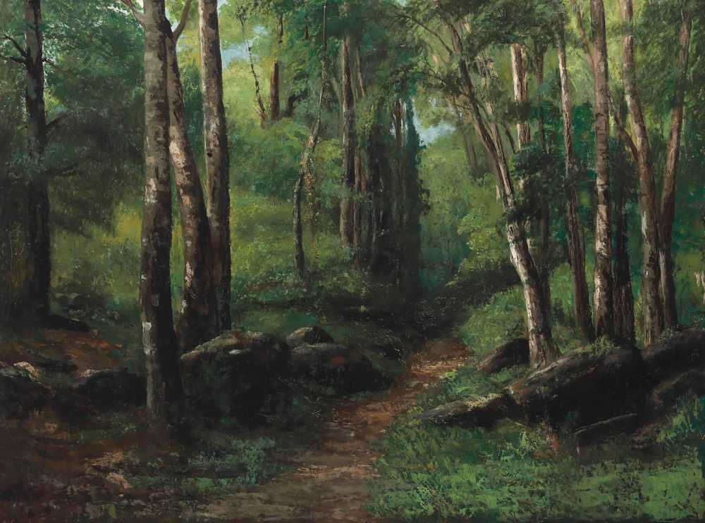 Path Through The Forest (circa 1860) - Gustave Courbet