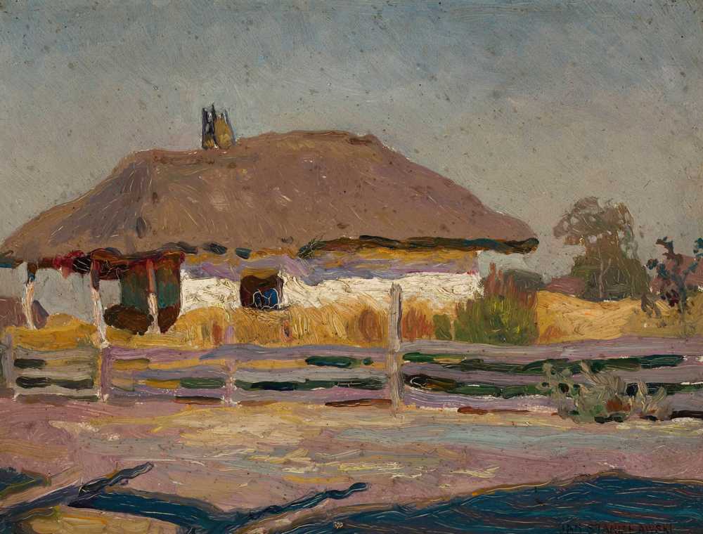Peasant cottage - Jan Stanisławski