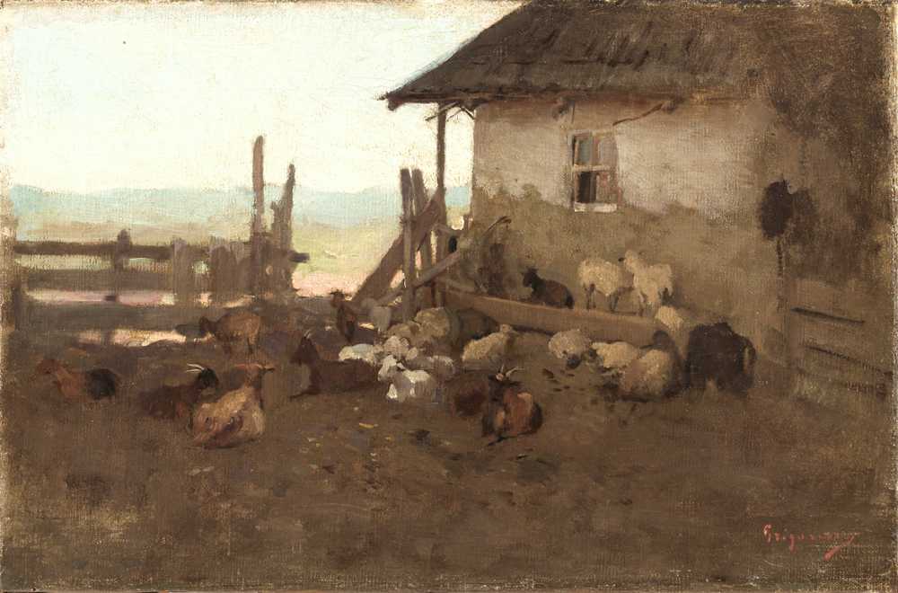 Peasant house - Nicolae Grigorescu