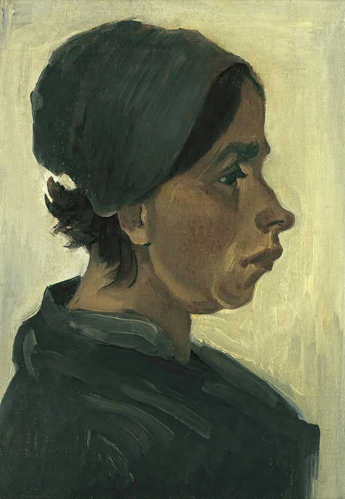 Peasant woman, head (1884) - Vincent van Gogh