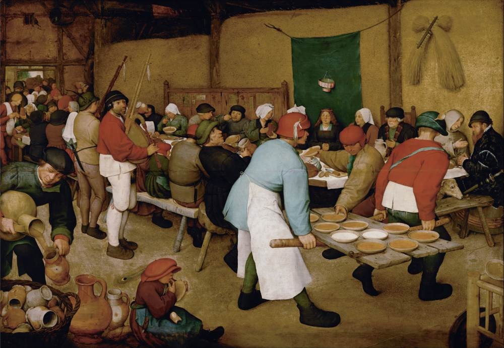 Peasant Wedding - Pieter Bruegel