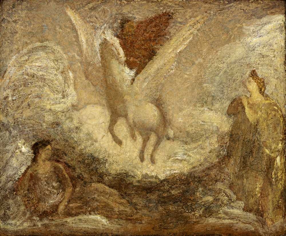 Pegasus Departing (by 1901) - Albert Pinkham Ryder