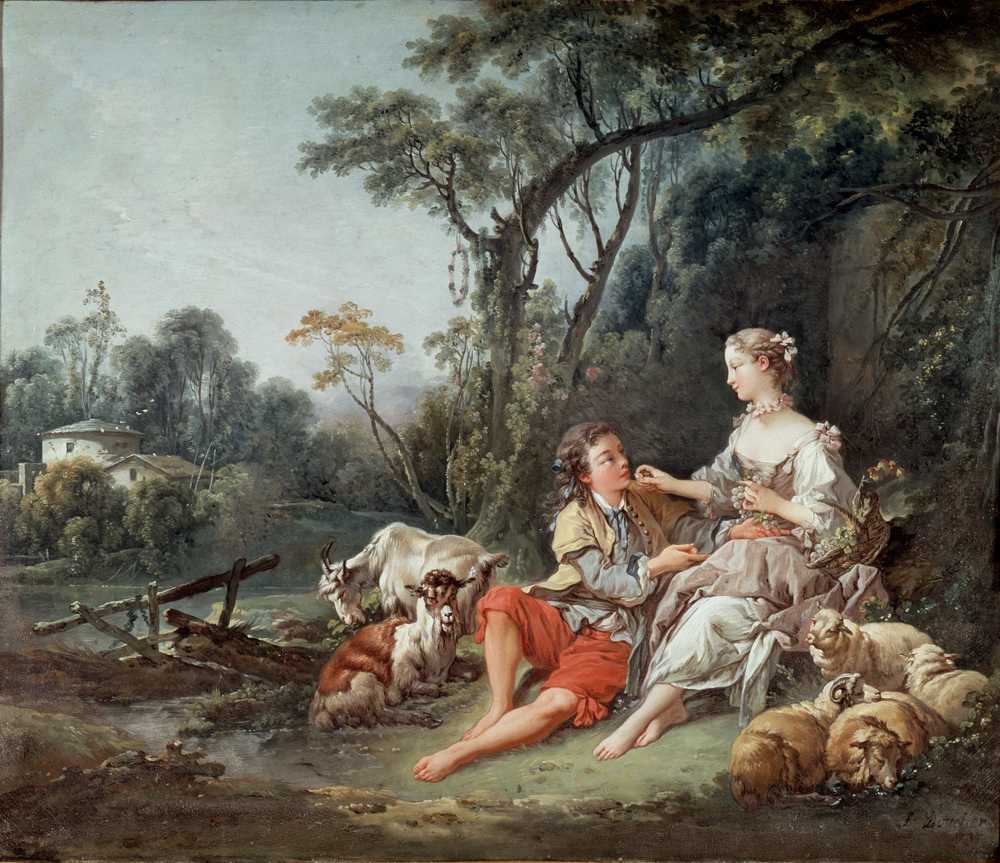 Pense-t-il aux raisins (1747) - Francois Boucher