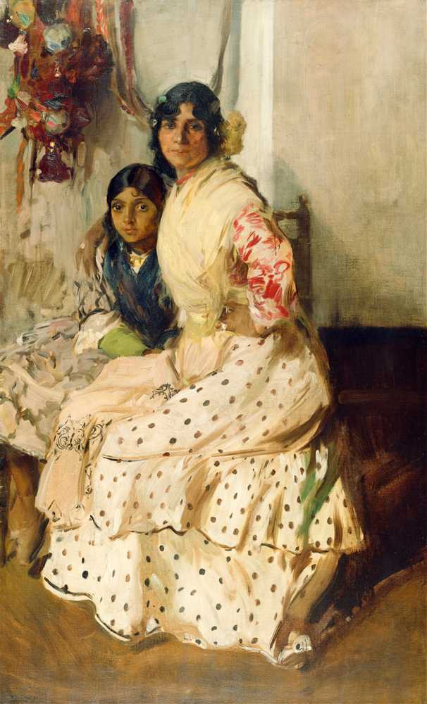 Pepilla the Gypsy and Her Daughter (1910) - Joaquin Sorolla y Bastida