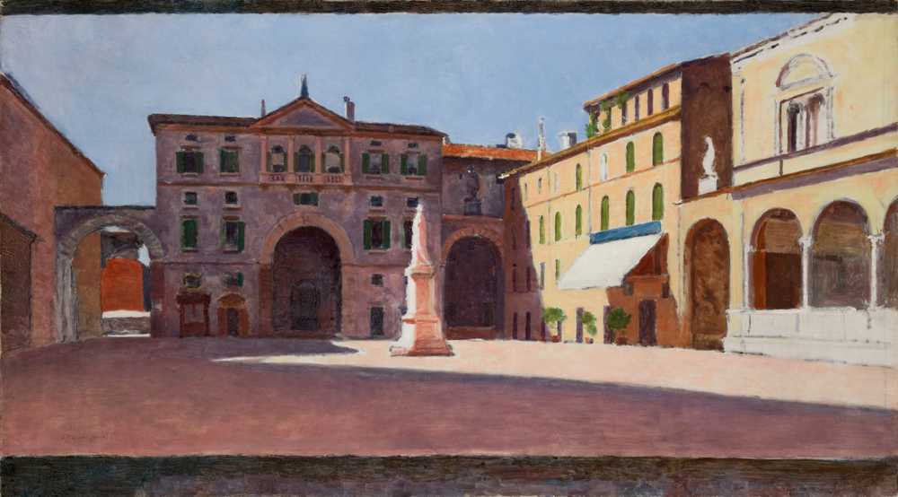 Piazza di Dante in Verona (1901) - Aleksander Gierymski