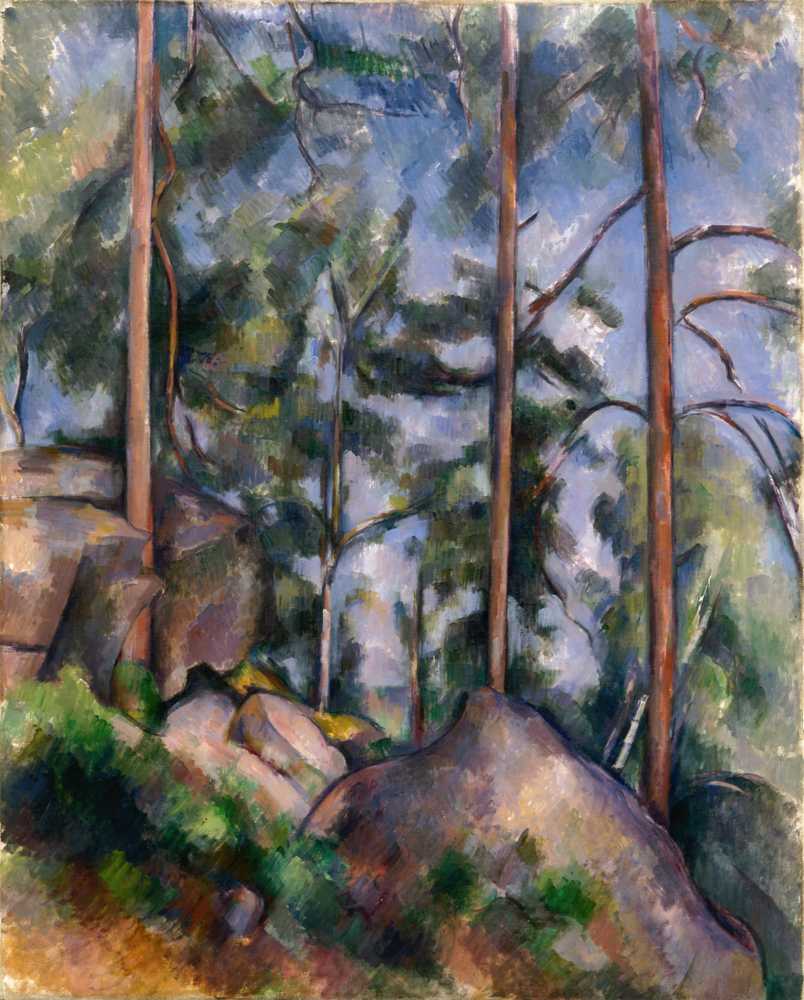 Pines and Rocks (1897) - Paul Cezanne