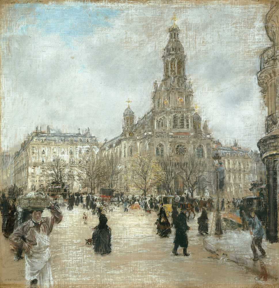 Place de la Trinite, Paris (c. 1886) - Jean-Francois Raffaelli