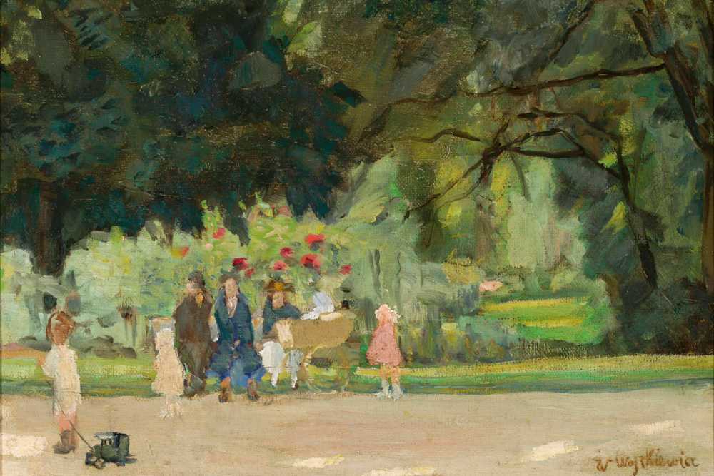 Planty Park in Krakow (1905) - Witold Wojtkiewicz