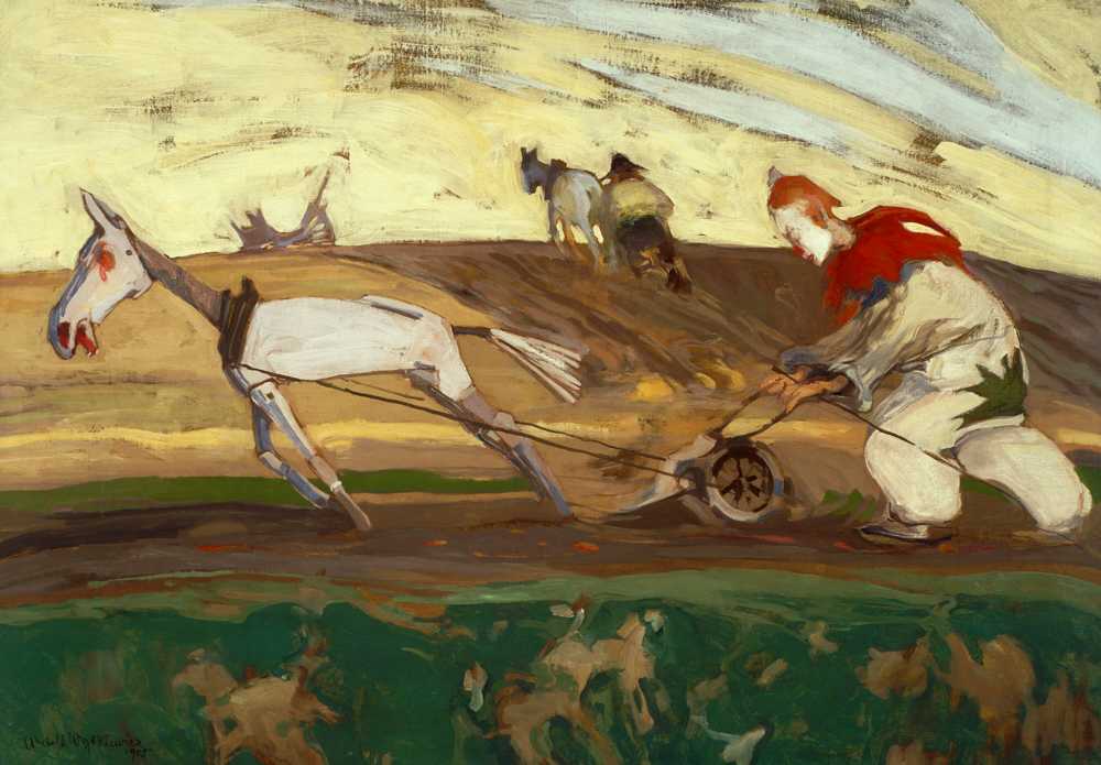Ploughing (1905) - Witold Wojtkiewicz