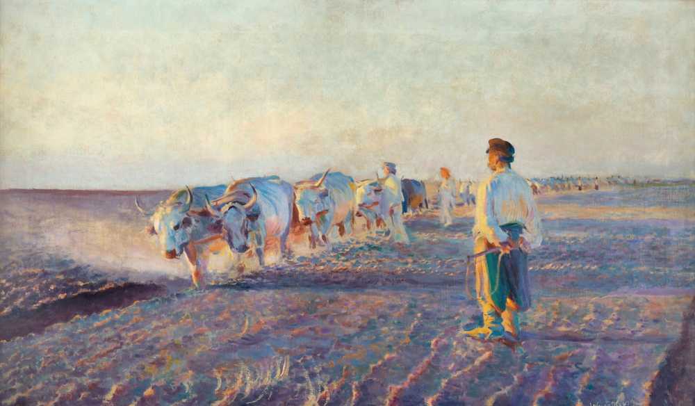 Plowing in the Ukraine (1892) - Leon Wyczółkowski