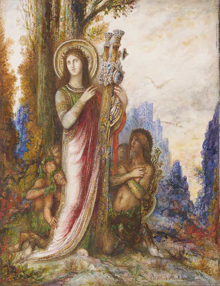 Poet And Satyrs (C. 1890-1895) - Gustave Moreau