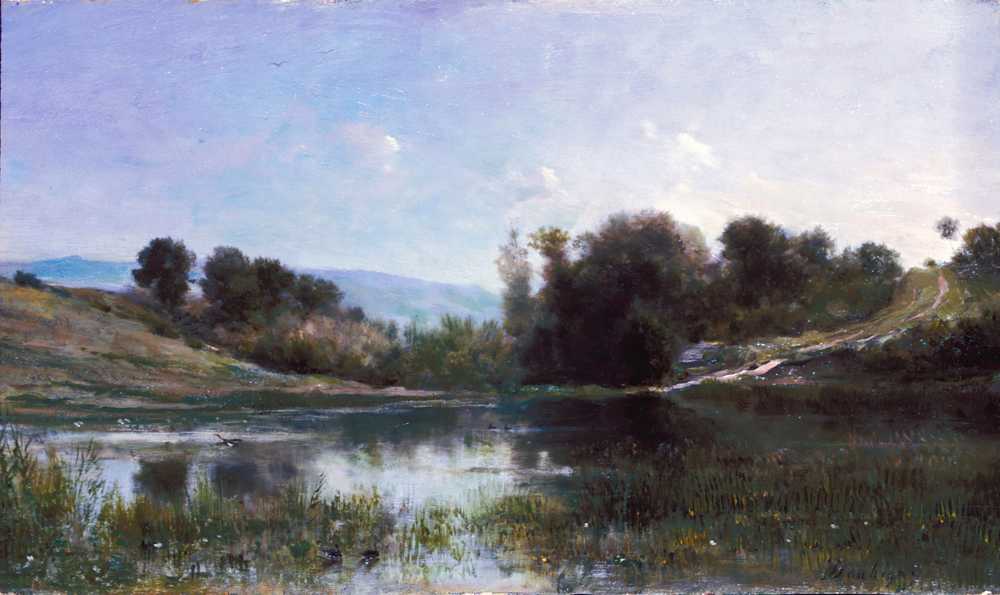 Pond at Gylieu (between 1854 and 1869) - Charles-Francois Daubigny
