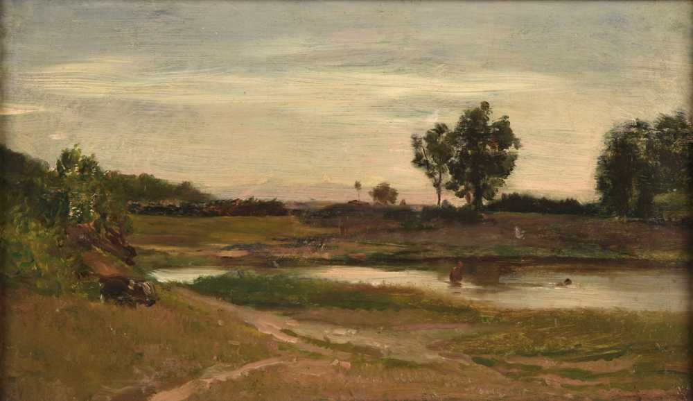 Pond of Optevoz - Charles-Francois Daubigny