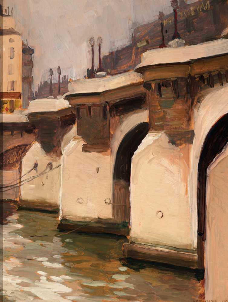Pont Neuf in Paris (1893) - Aleksander Gierymski