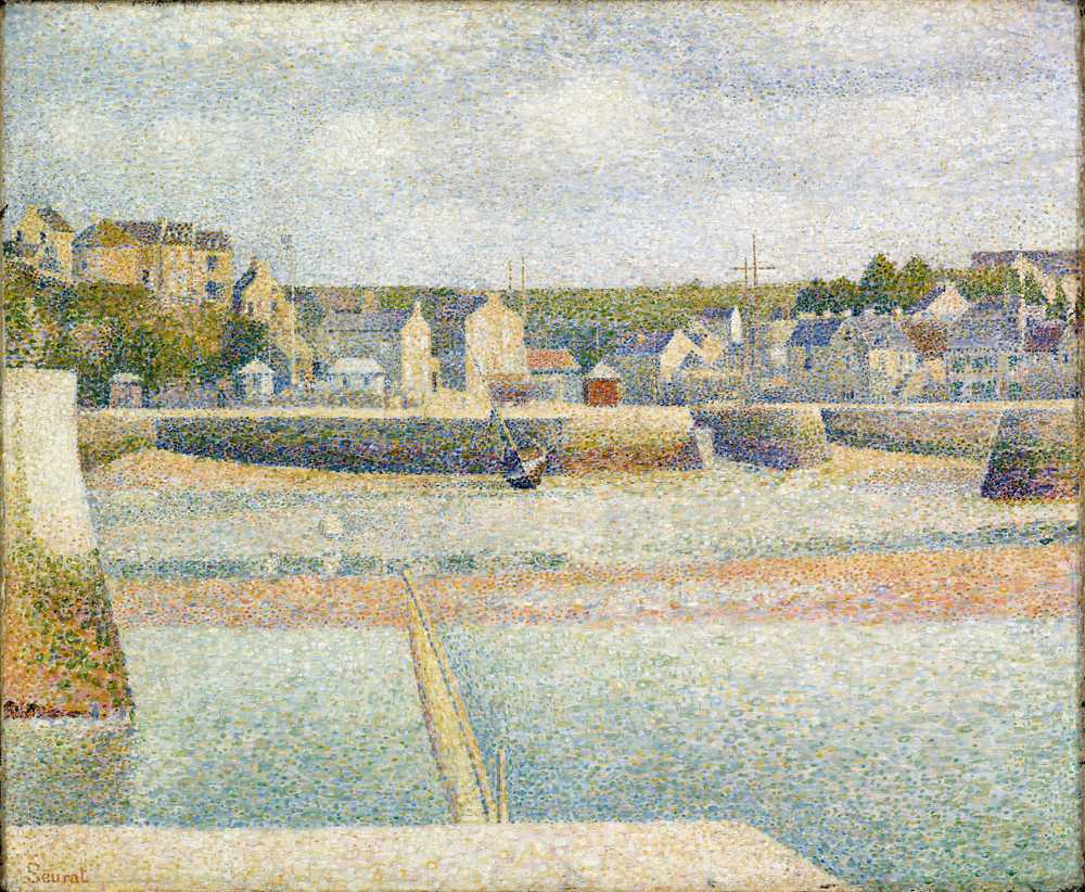 Port-en-Bessin, The Outer Harbor (Low Tide) (1888) - Georges Seurat