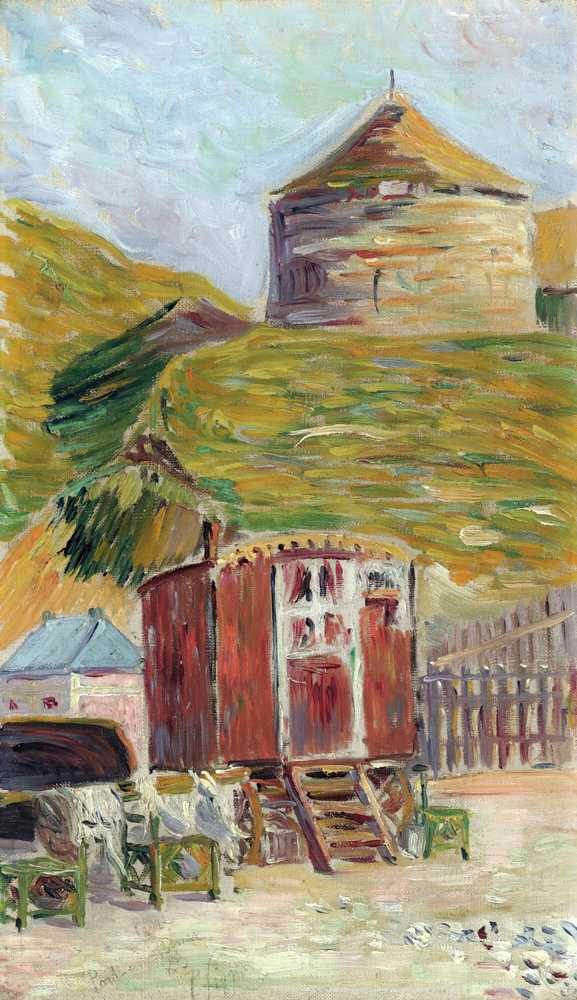 Port-En-Bessin, The Old Tower (1884) - Paul Signac