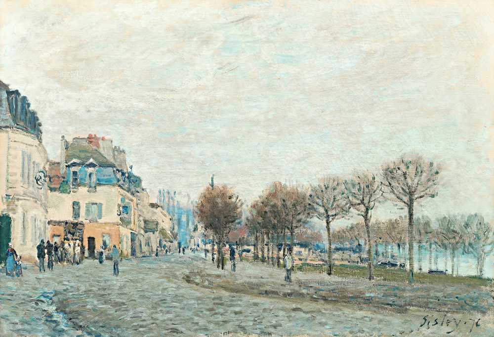 Port-Marly before the flood (1876) - Alfred Sisley