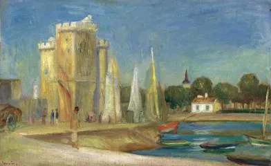 Port of La Rochelle (1896) - Auguste Renoir