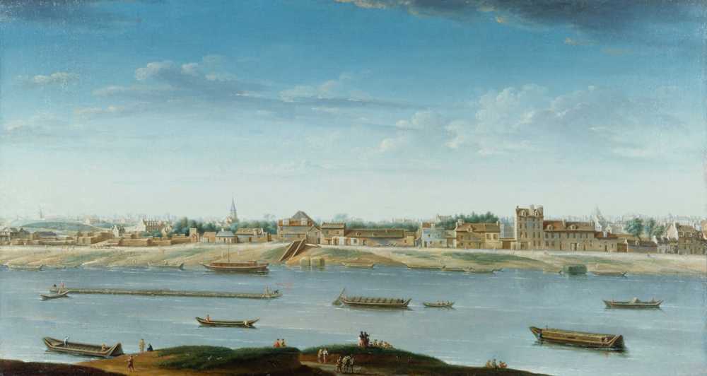 Port Saint-Bernard, seen from the Arsenal (1752) - Raguenet