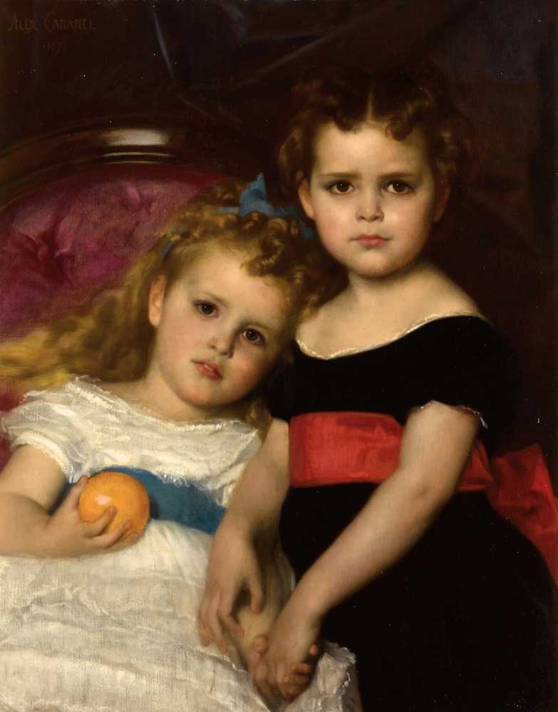 Portait of two sisters (1871) - Alexandre Cabanel