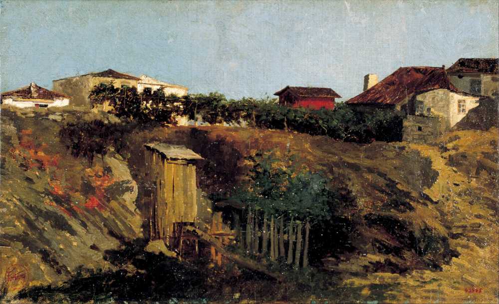 Portici Landscape (1874) - Mariano Fortuny Marsal
