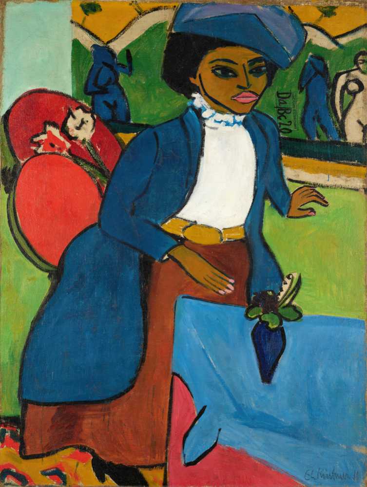 Portrait of  Woman (1911) - Ernst Ludwig Kirchner