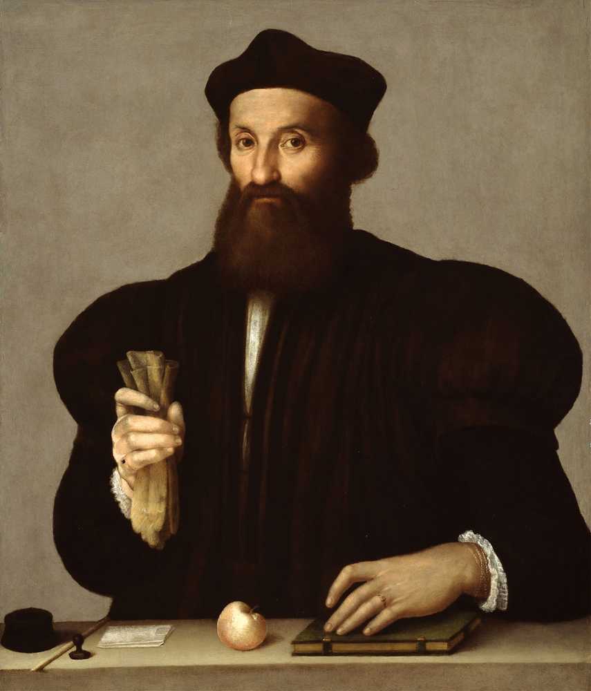 Portrait of a Gentleman (1530) - Raffaello Sanzio