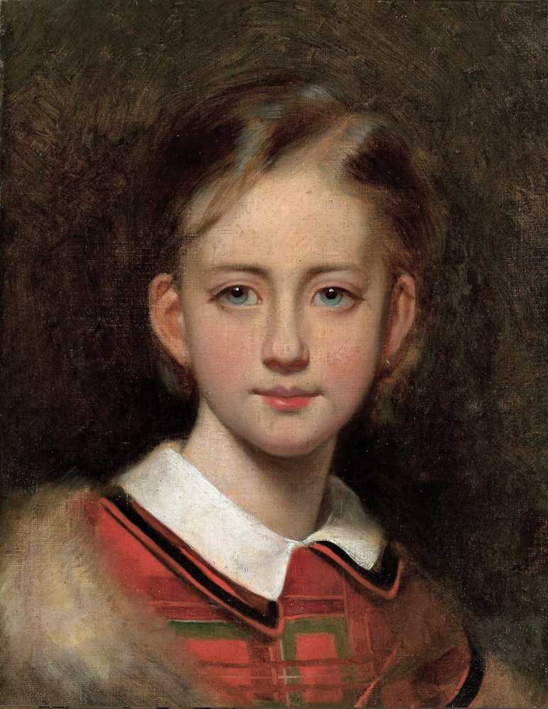 Portrait Of A Girl - Artur Grottger