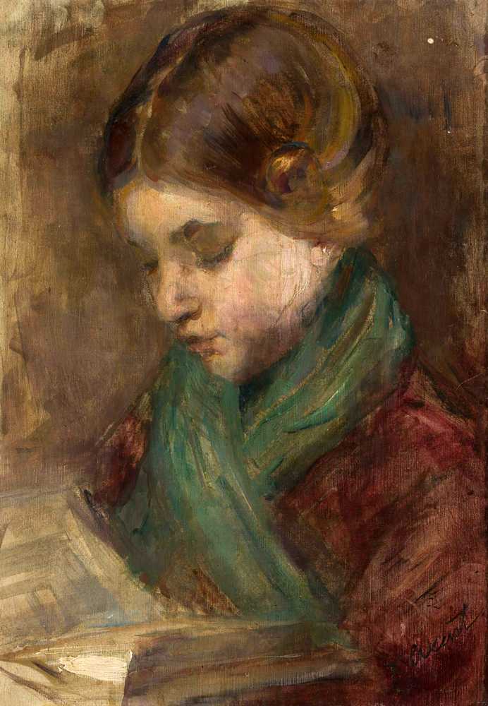 Portrait of a girl - Teodor Axentowicz