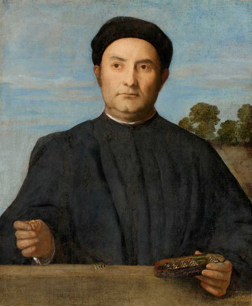 Portrait Of A Jeweler, Probably Giovanni Pietro Crivelli - Lorenzo Lotto