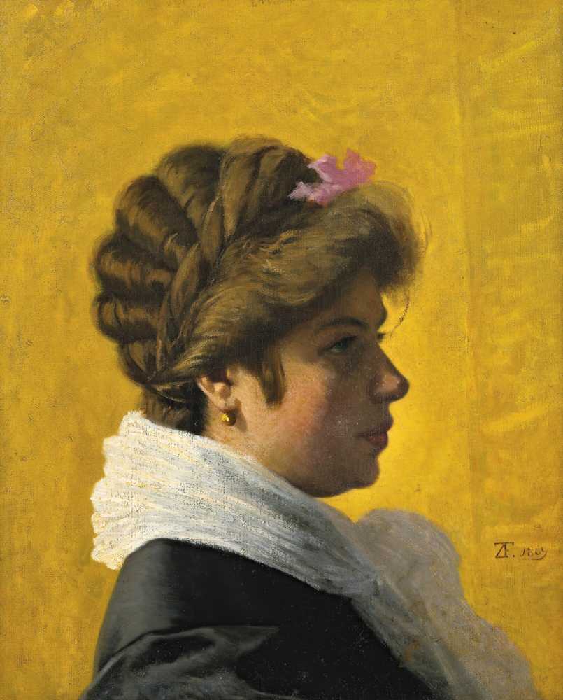 Portrait Of A Lady (1869) - Federico Zancomeneghi